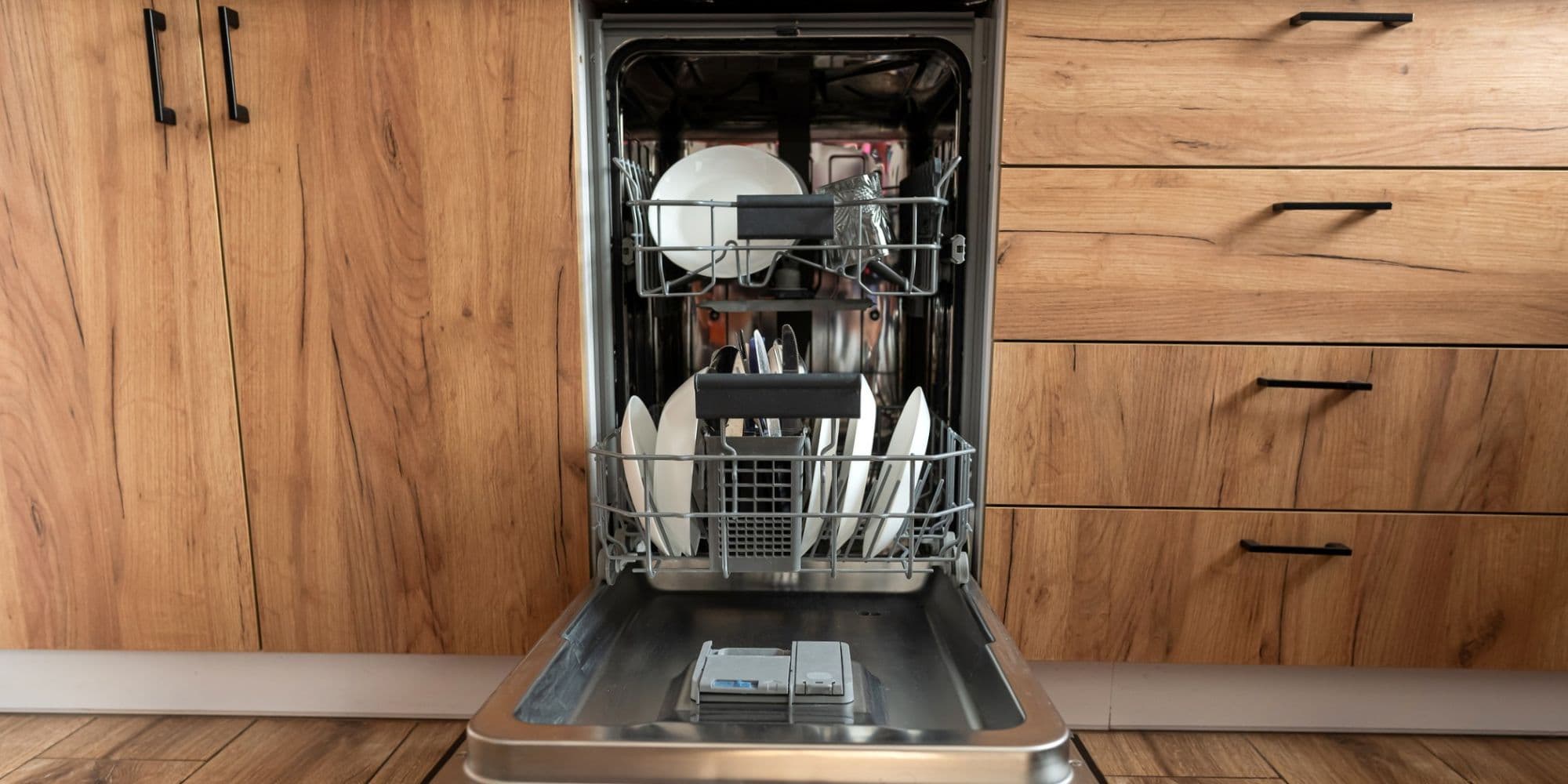 Dishwasher in a kitchen.